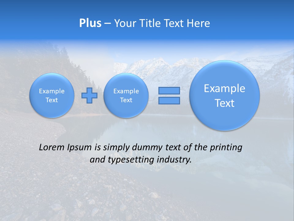 Reflections Landschaften Austria PowerPoint Template