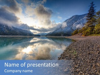 Mountains Landscapes Austria PowerPoint Template