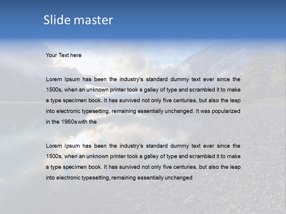 Mountains Landscapes Austria PowerPoint Template