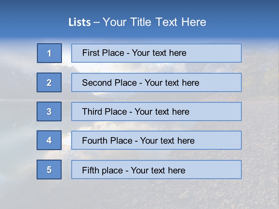 Mountains Landscapes Austria PowerPoint Template