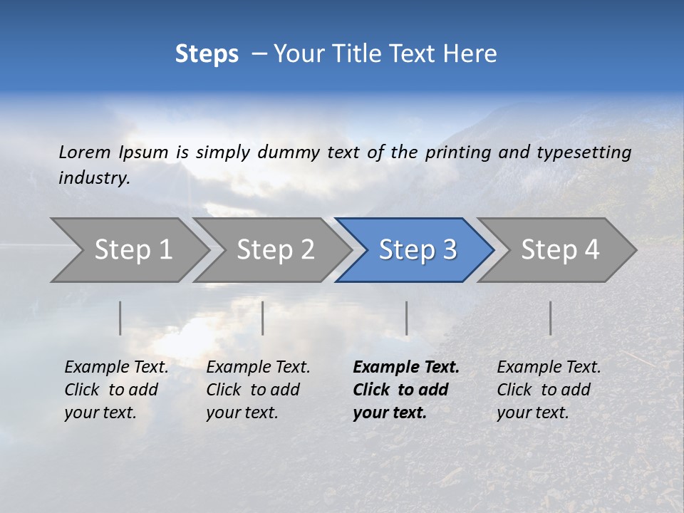 Mountains Landscapes Austria PowerPoint Template
