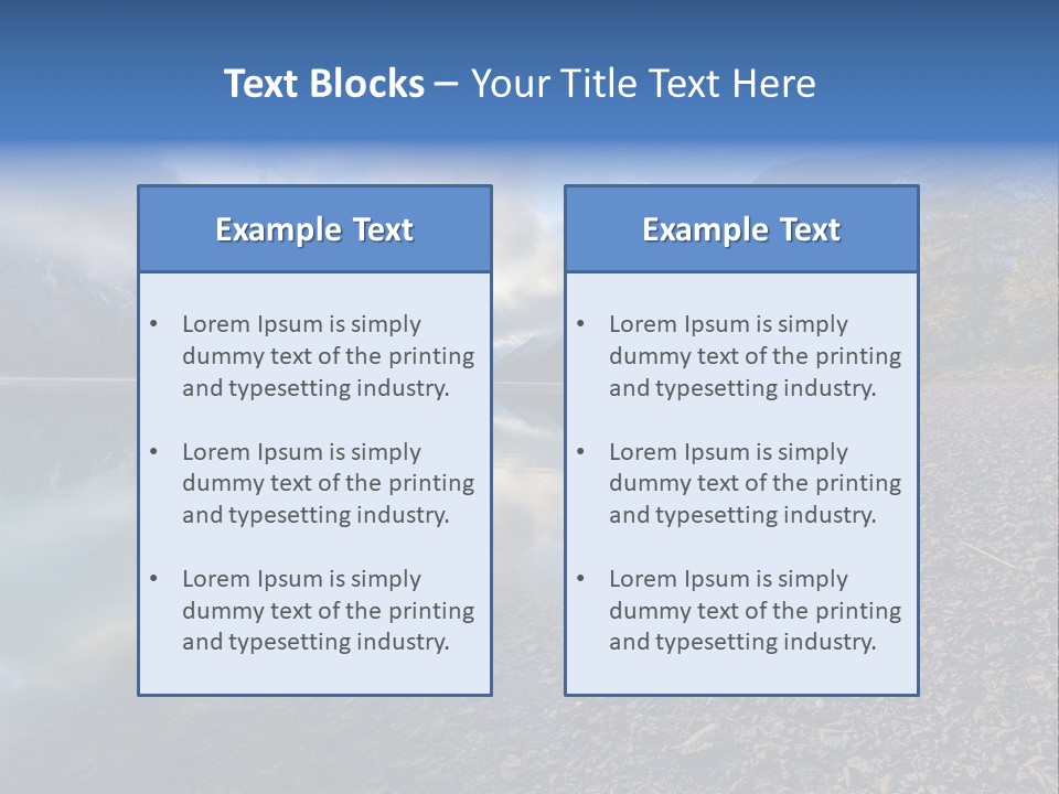 Mountains Landscapes Austria PowerPoint Template