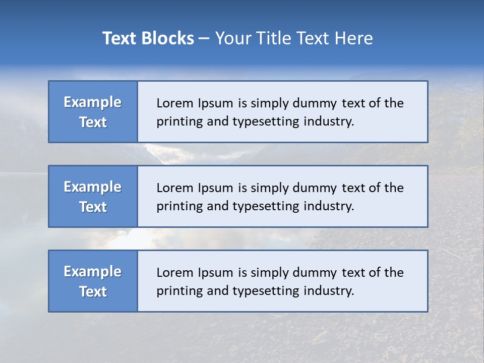 Mountains Landscapes Austria PowerPoint Template