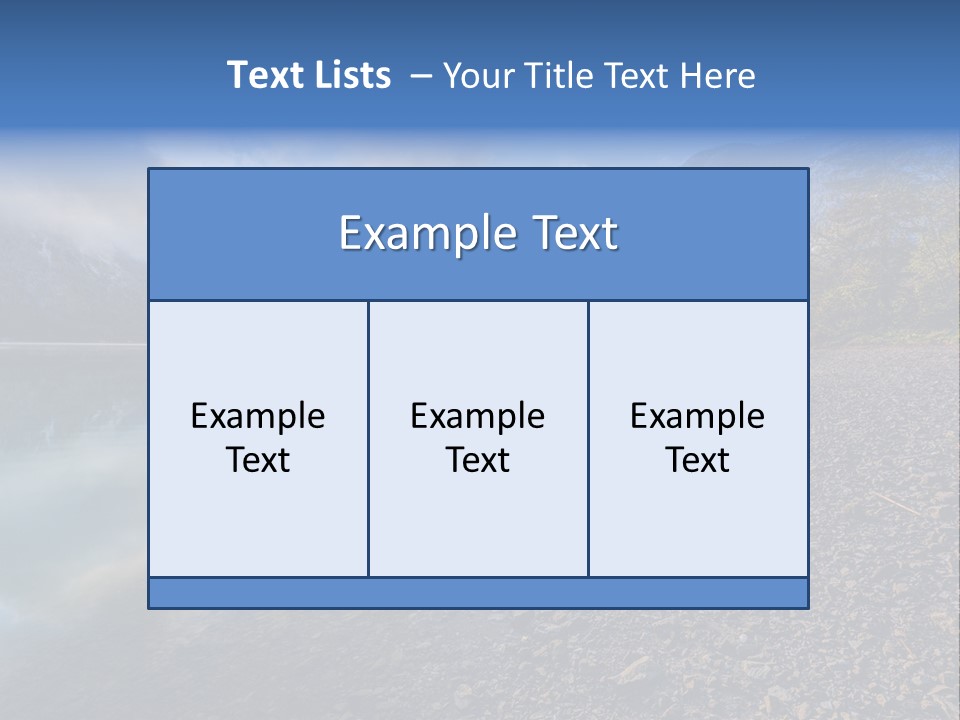 Mountains Landscapes Austria PowerPoint Template