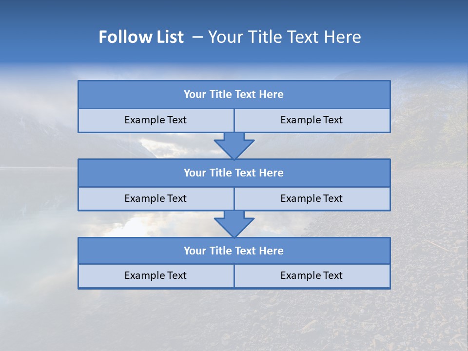 Mountains Landscapes Austria PowerPoint Template