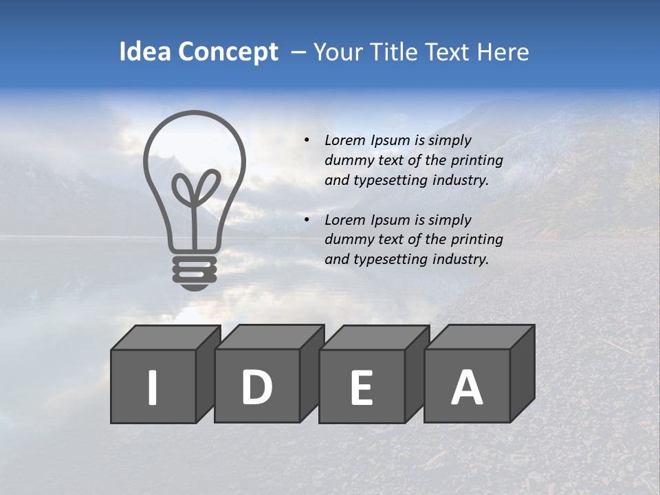 Mountains Landscapes Austria PowerPoint Template