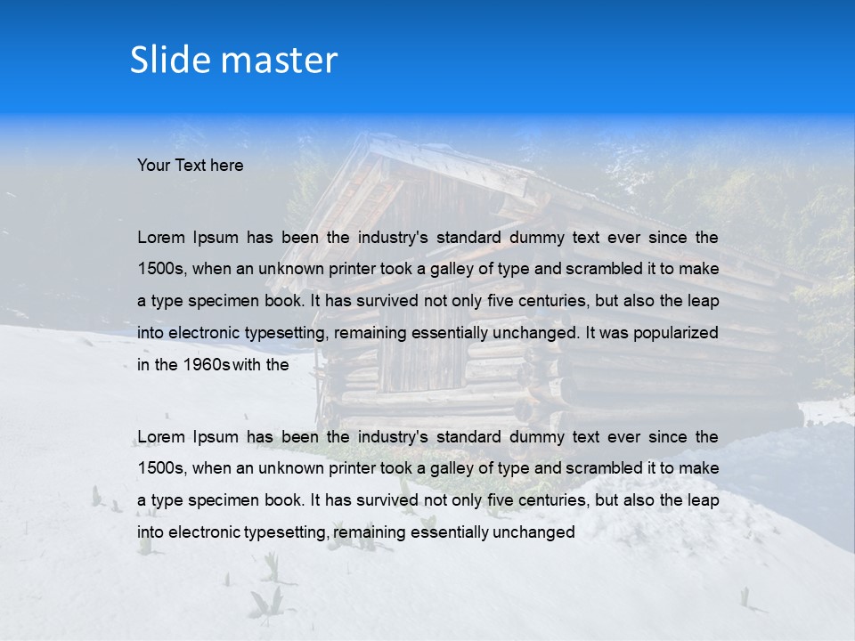 Landscapes Tirol Mountains PowerPoint Template