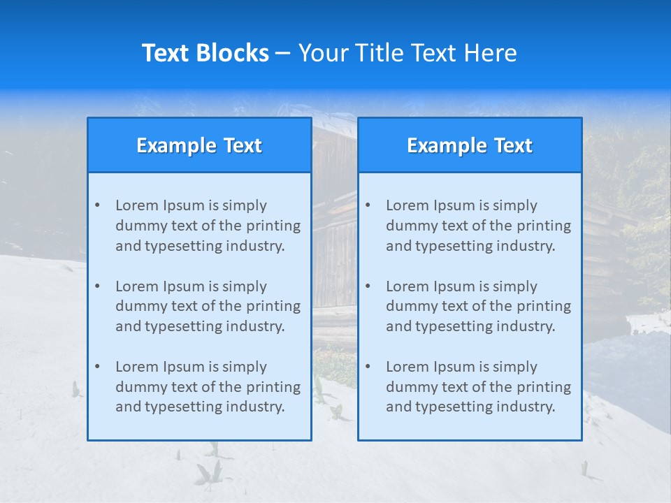 Landscapes Tirol Mountains PowerPoint Template