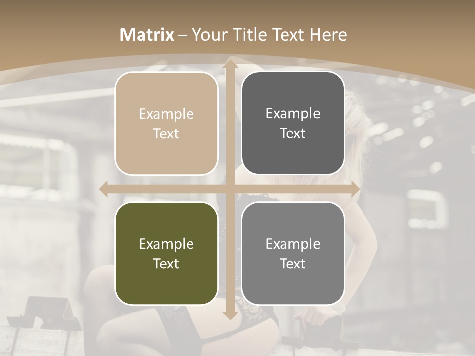 Bielizna Kobieta Romantyczna PowerPoint Template