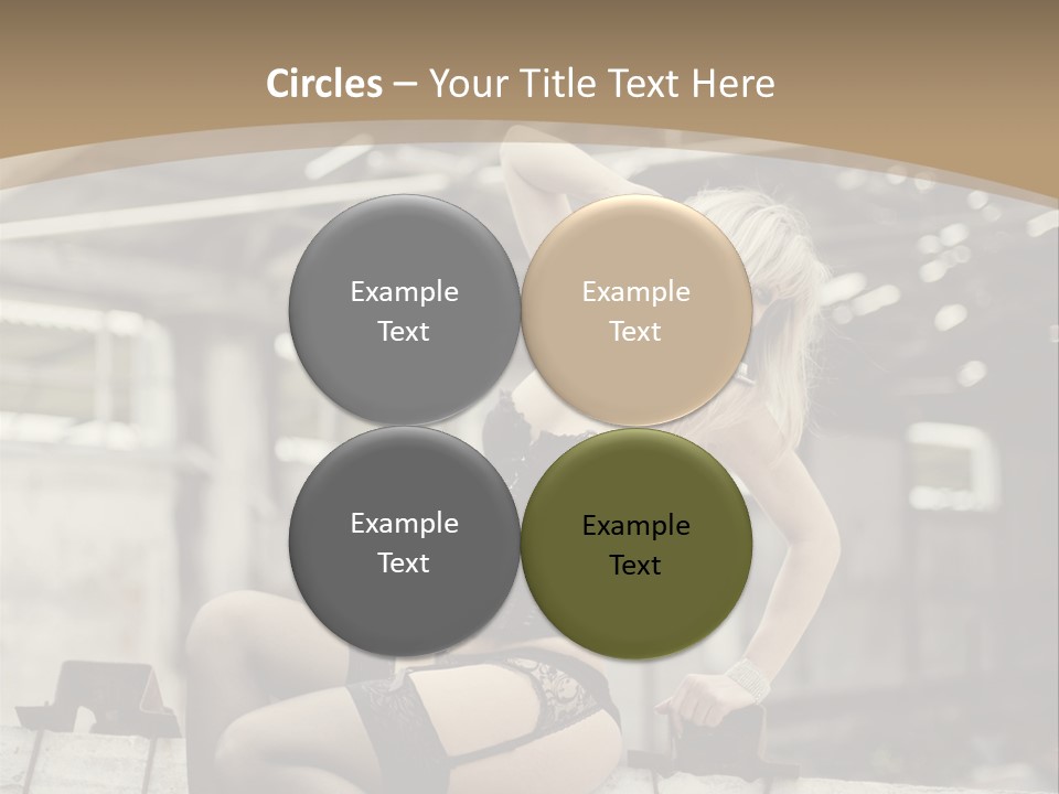 Bielizna Kobieta Romantyczna PowerPoint Template