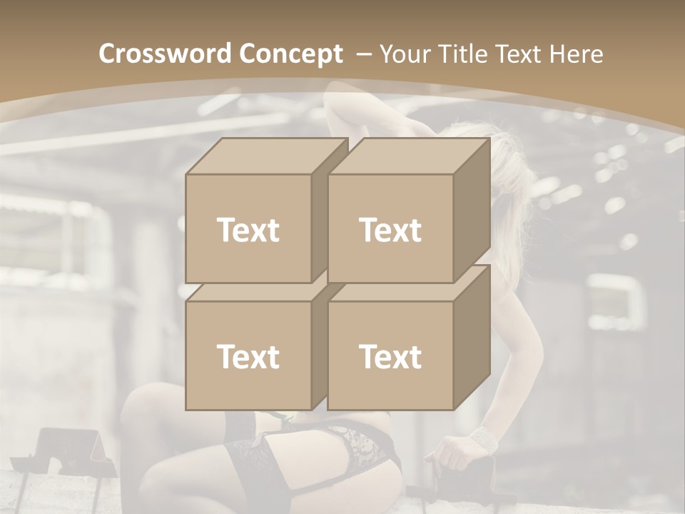 Bielizna Kobieta Romantyczna PowerPoint Template