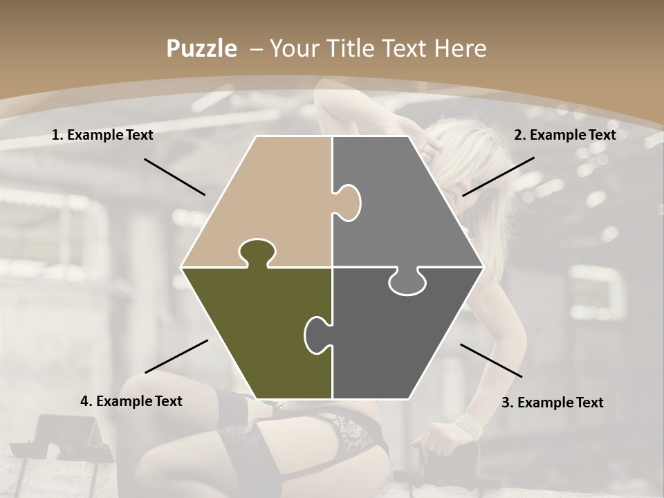 Bielizna Kobieta Romantyczna PowerPoint Template