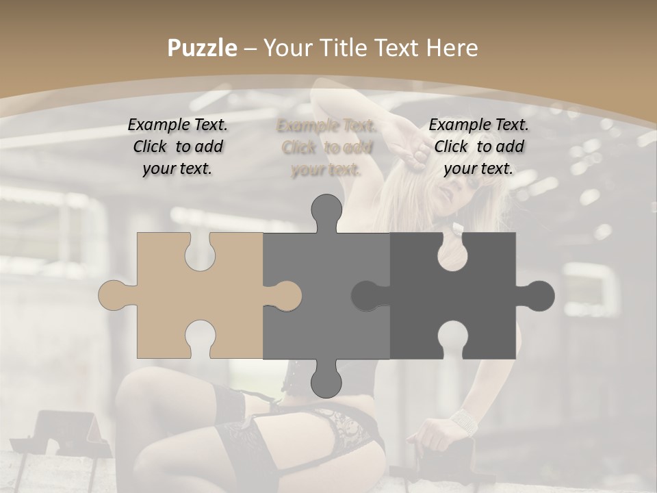 Bielizna Kobieta Romantyczna PowerPoint Template