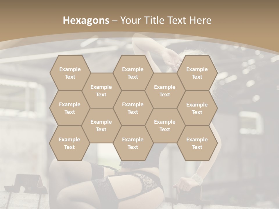 Bielizna Kobieta Romantyczna PowerPoint Template