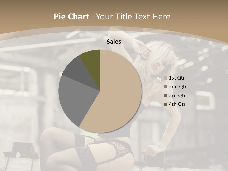 Bielizna Kobieta Romantyczna PowerPoint Template