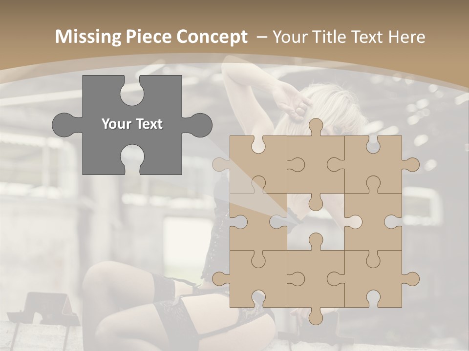 Bielizna Kobieta Romantyczna PowerPoint Template