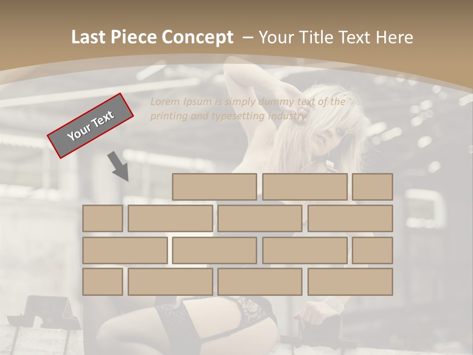 Bielizna Kobieta Romantyczna PowerPoint Template