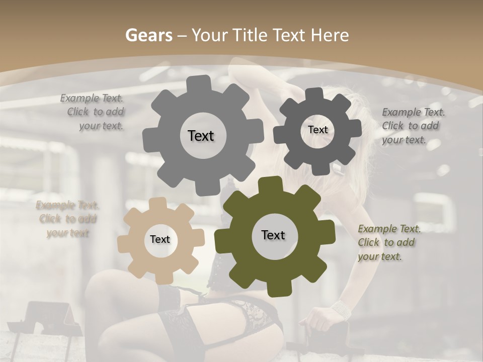 Bielizna Kobieta Romantyczna PowerPoint Template