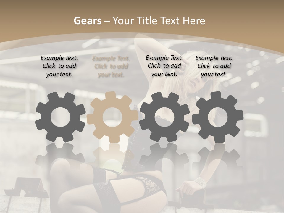 Bielizna Kobieta Romantyczna PowerPoint Template