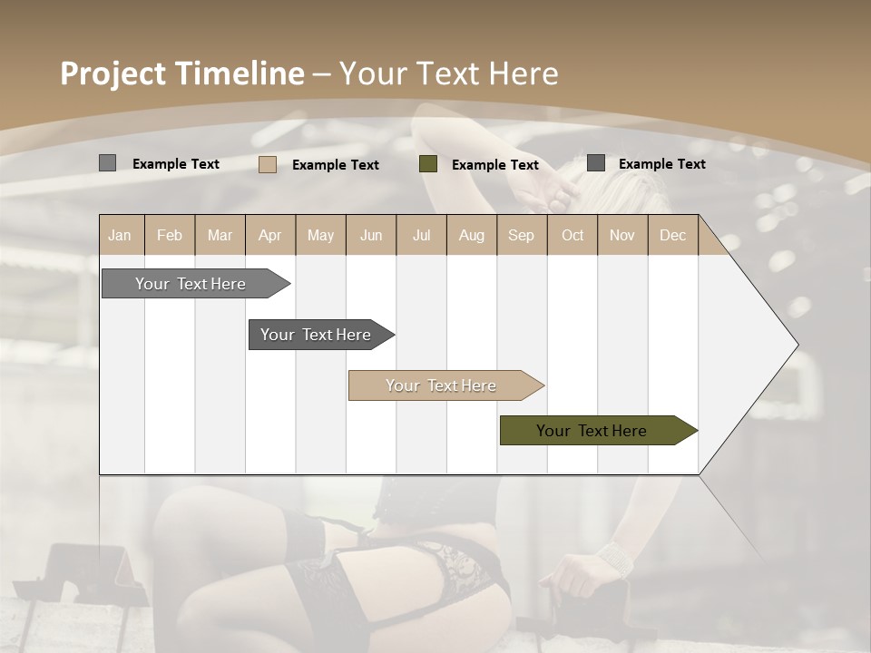 Bielizna Kobieta Romantyczna PowerPoint Template