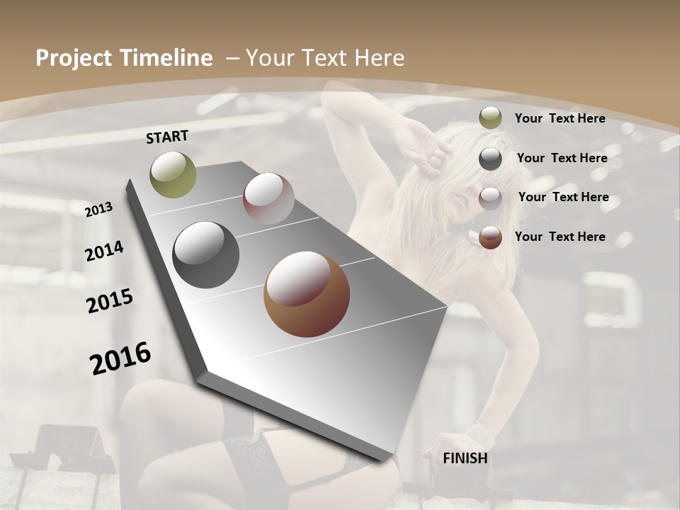 Bielizna Kobieta Romantyczna PowerPoint Template