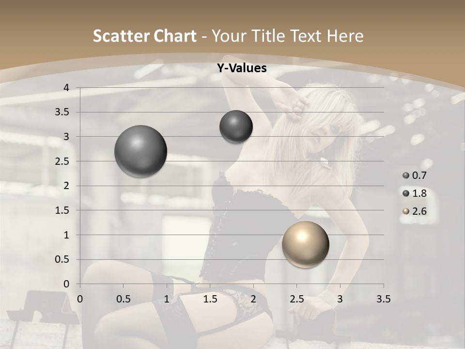 Bielizna Kobieta Romantyczna PowerPoint Template