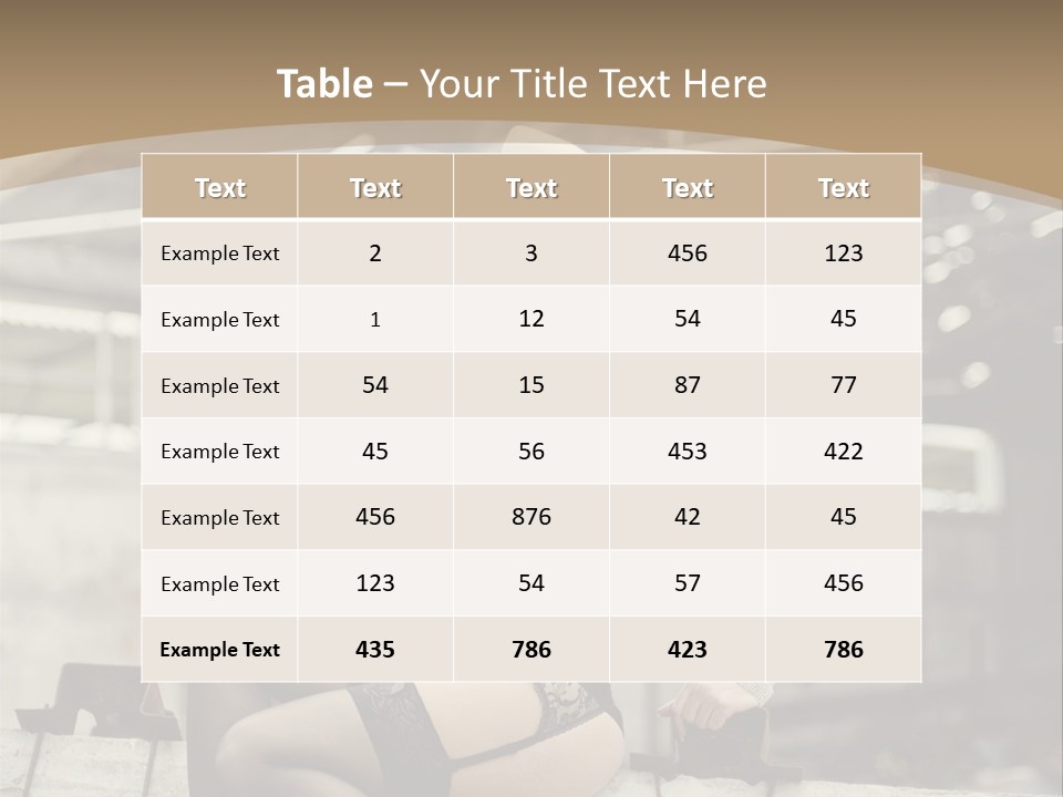 Bielizna Kobieta Romantyczna PowerPoint Template