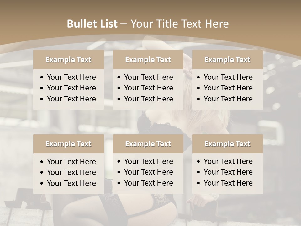 Bielizna Kobieta Romantyczna PowerPoint Template