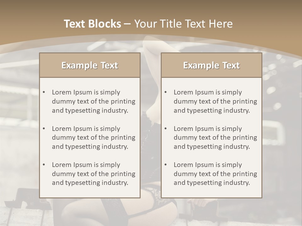 Bielizna Kobieta Romantyczna PowerPoint Template