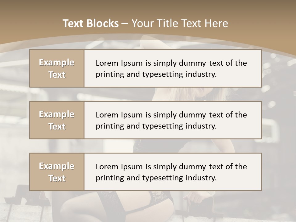Bielizna Kobieta Romantyczna PowerPoint Template