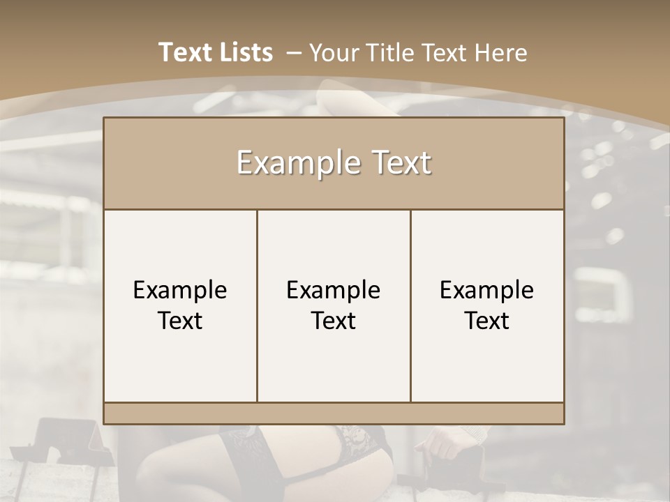 Bielizna Kobieta Romantyczna PowerPoint Template
