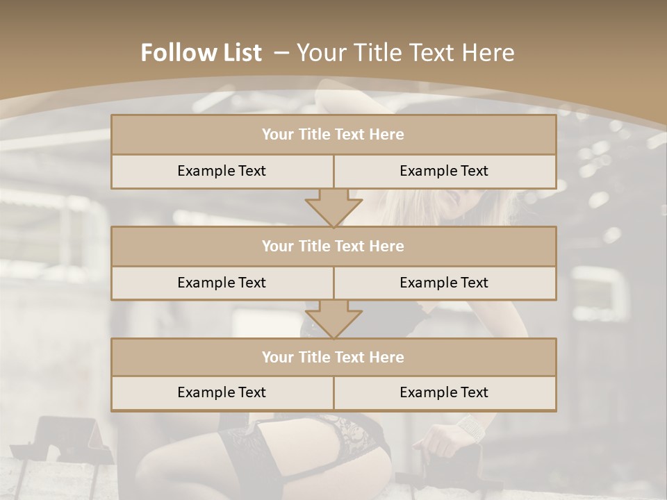 Bielizna Kobieta Romantyczna PowerPoint Template