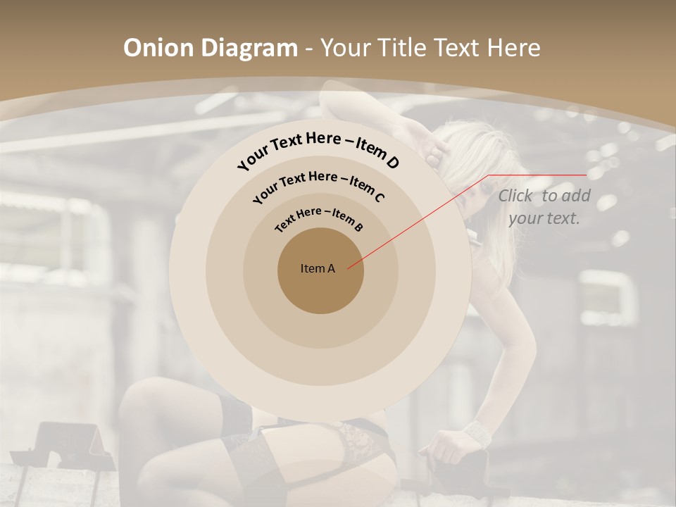 Bielizna Kobieta Romantyczna PowerPoint Template