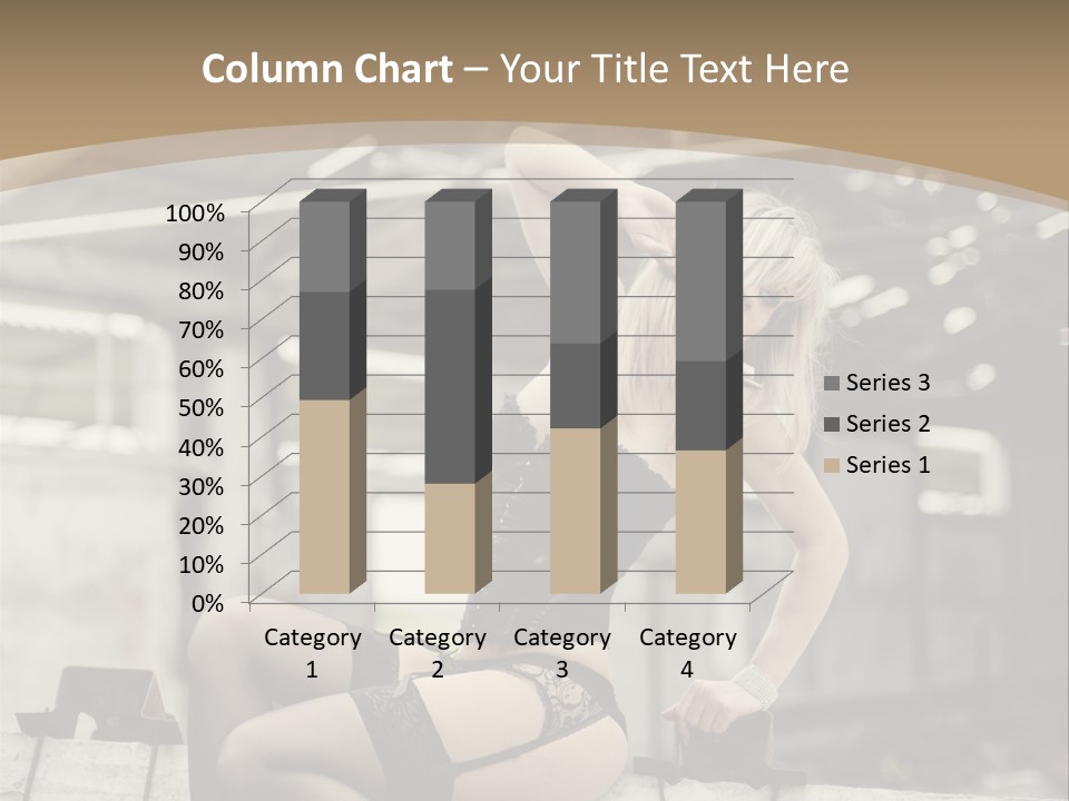 Bielizna Kobieta Romantyczna PowerPoint Template