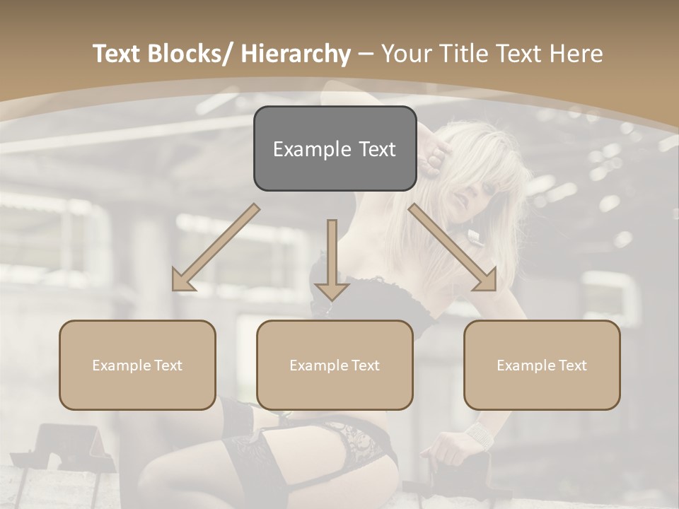 Bielizna Kobieta Romantyczna PowerPoint Template