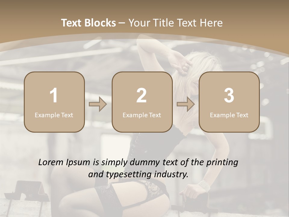 Bielizna Kobieta Romantyczna PowerPoint Template