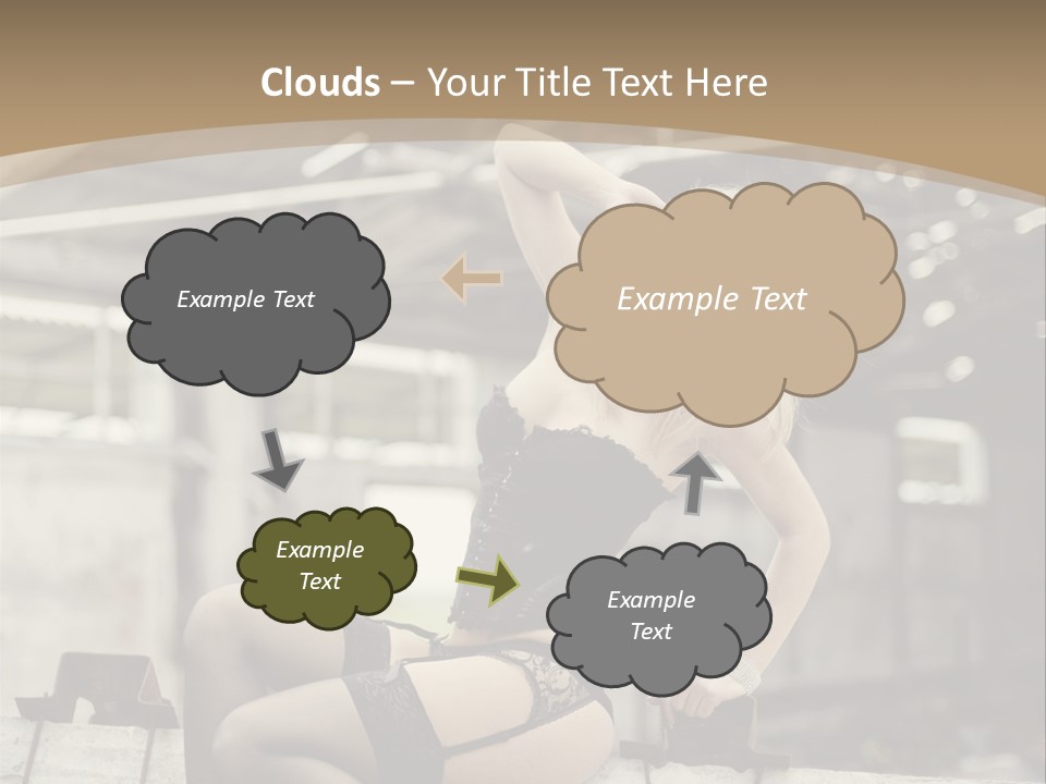 Bielizna Kobieta Romantyczna PowerPoint Template