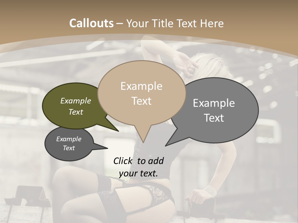 Bielizna Kobieta Romantyczna PowerPoint Template