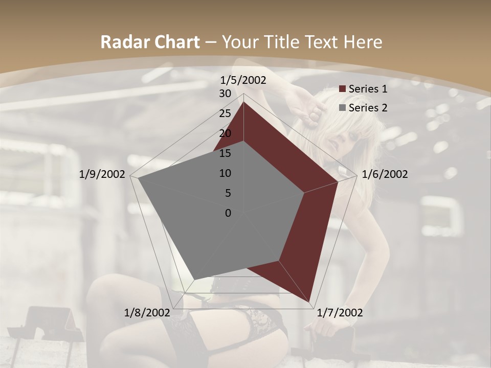 Bielizna Kobieta Romantyczna PowerPoint Template