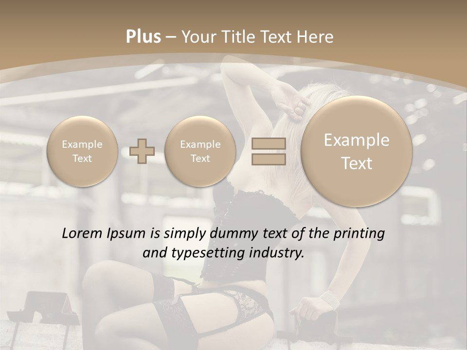 Bielizna Kobieta Romantyczna PowerPoint Template