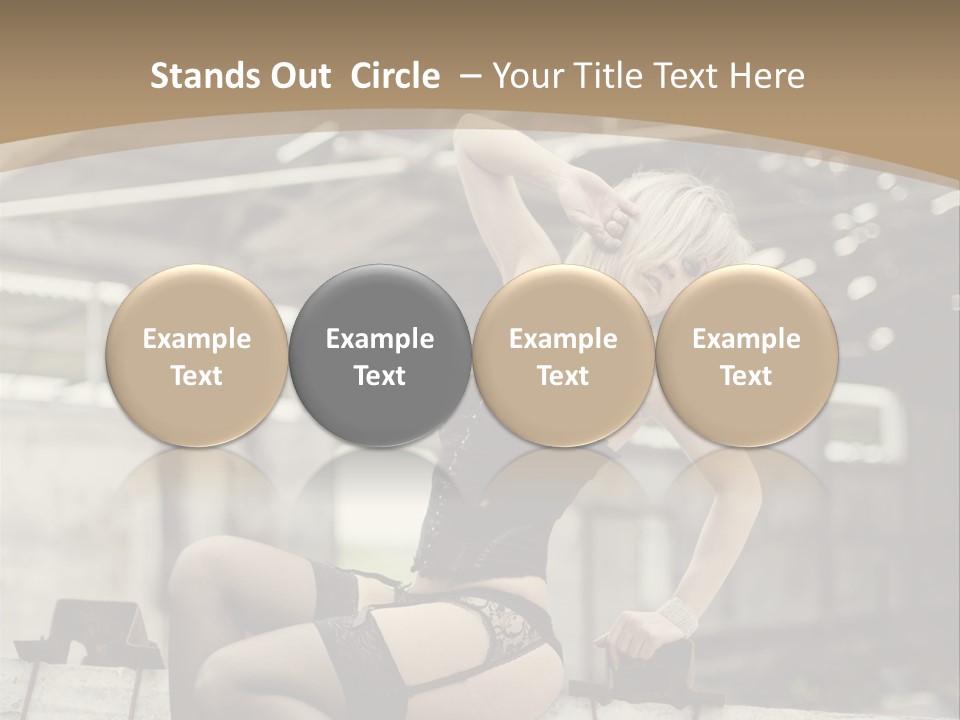 Bielizna Kobieta Romantyczna PowerPoint Template