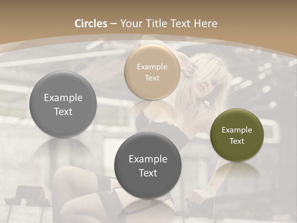 Bielizna Kobieta Romantyczna PowerPoint Template