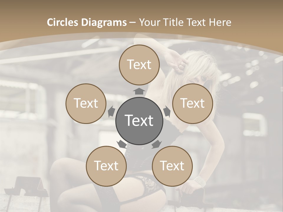 Bielizna Kobieta Romantyczna PowerPoint Template