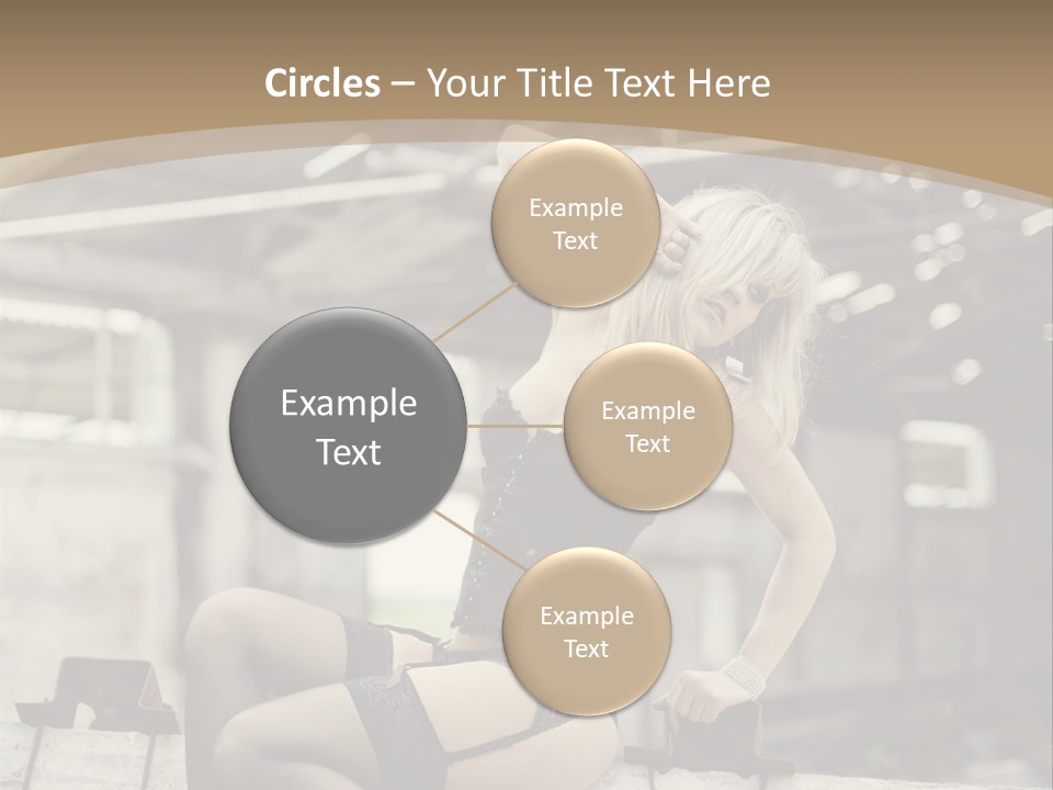 Bielizna Kobieta Romantyczna PowerPoint Template