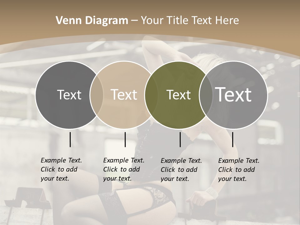 Bielizna Kobieta Romantyczna PowerPoint Template