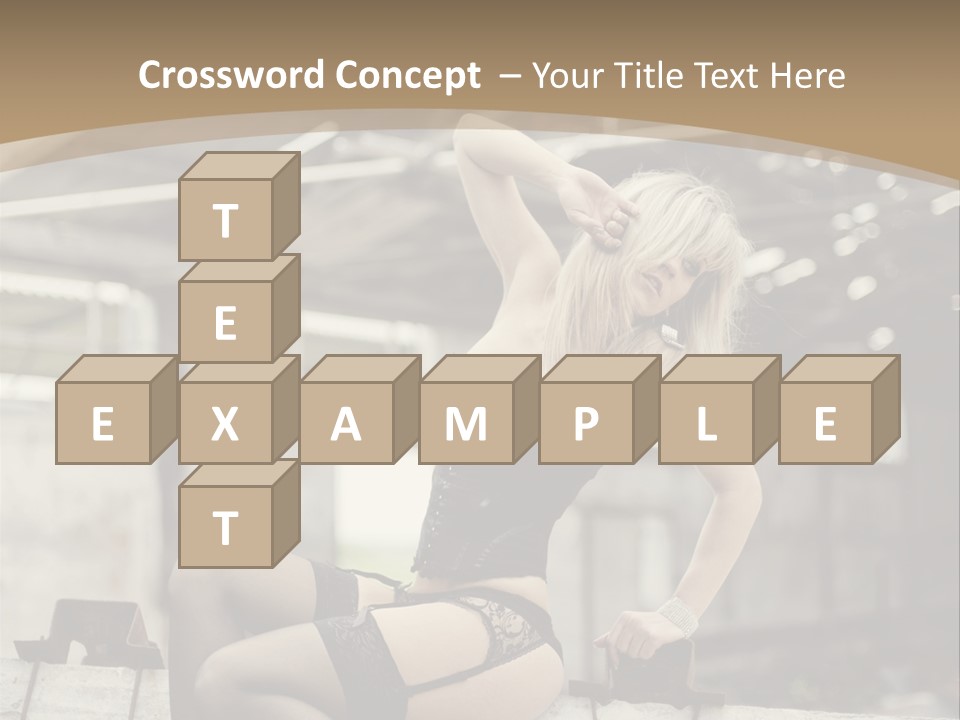 Bielizna Kobieta Romantyczna PowerPoint Template