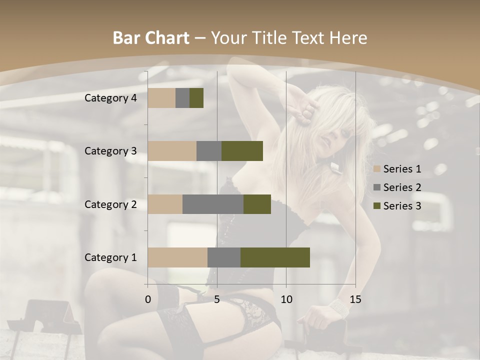 Bielizna Kobieta Romantyczna PowerPoint Template