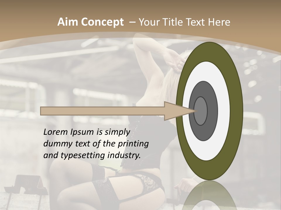 Bielizna Kobieta Romantyczna PowerPoint Template