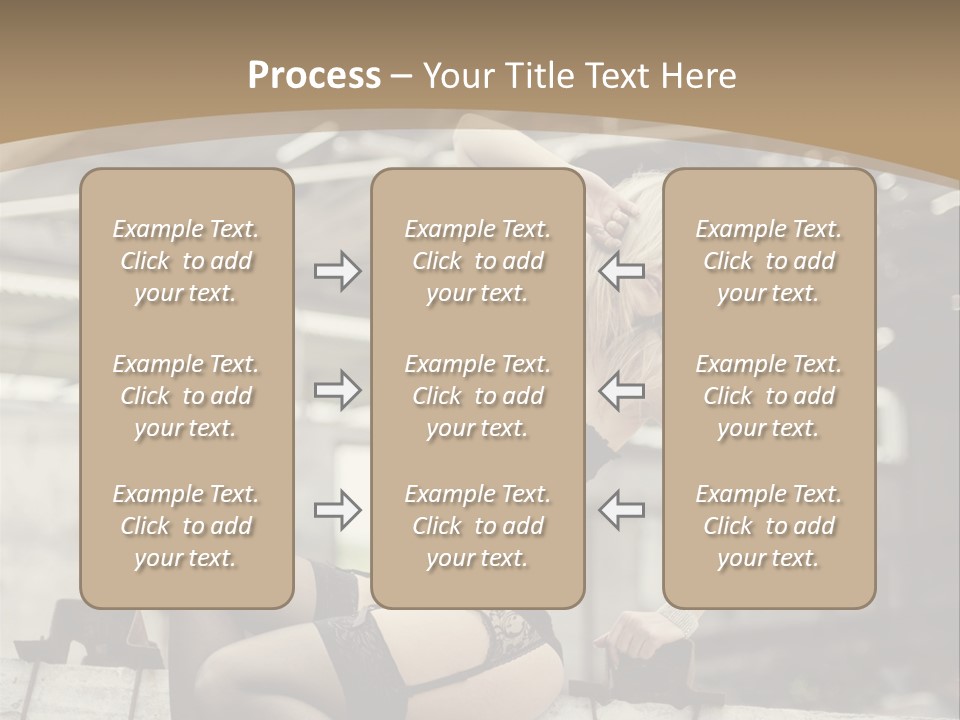 Bielizna Kobieta Romantyczna PowerPoint Template