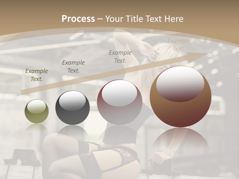 Bielizna Kobieta Romantyczna PowerPoint Template